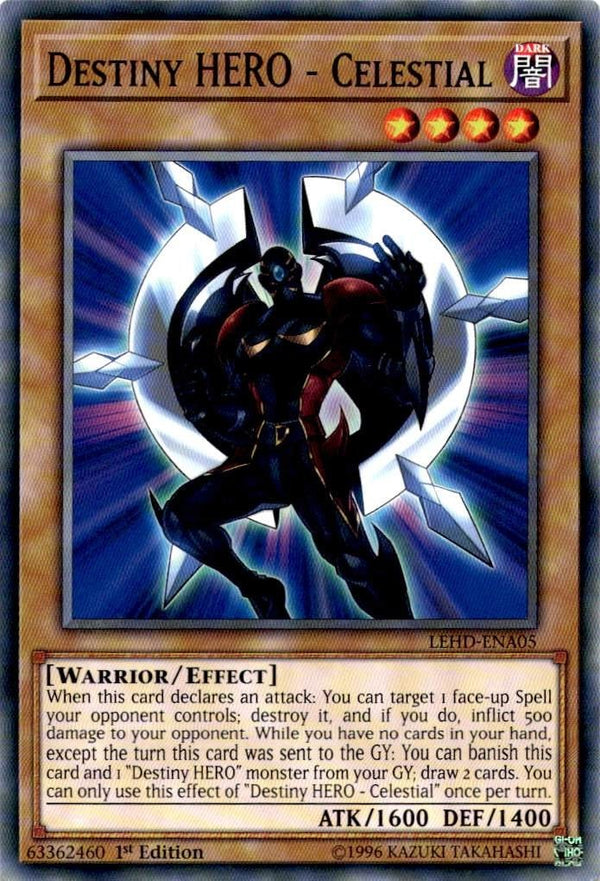 Yugioh Destiny HERO - Celestial LEHD-ENA05 Common 1st Edition NM