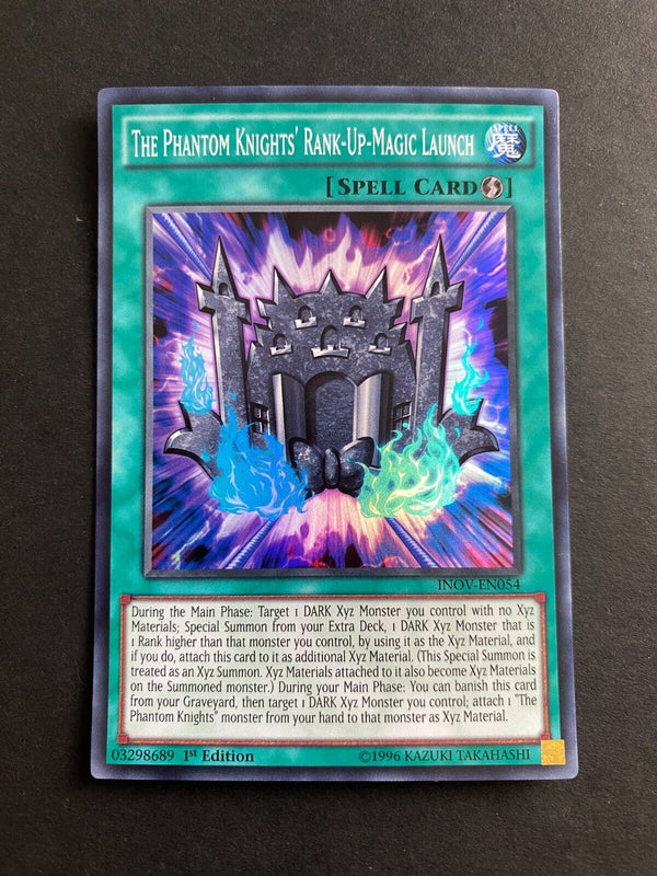 Yugioh The Phantom Knights' Rank-Up-Magic Launch INOV-EN054 Super Rare 1st Ed LP