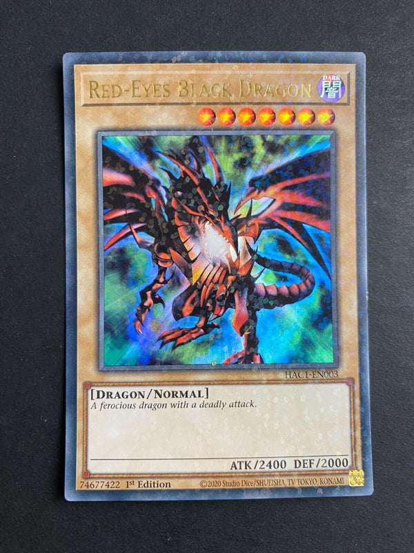 Yugioh Red-Eyes Black Dragon HAC1-EN003 Duel Terminal Rare 1st Edition VLP/NM
