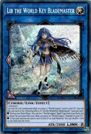 Yugioh Lib the World Key Blademaster BLMM-EN159 Secret Rare 1st Edition NM