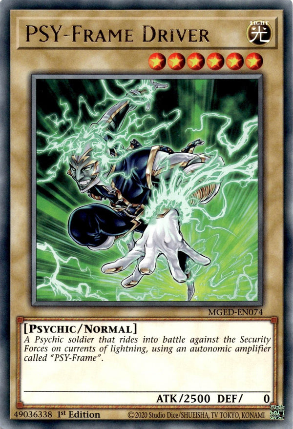 Yugioh PSY-Frame Driver MGED-EN074 Rare 1st Edition NM