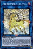Yugioh Knightmare Unicorn FLOD-EN047 Secret Rare 1st Edition MP