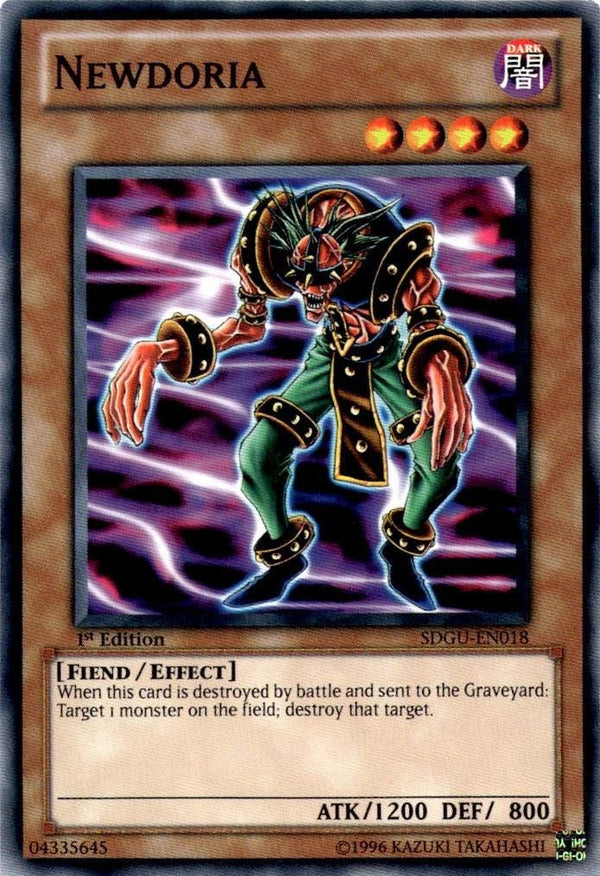 Yugioh Newdoria SDGU-EN018 Common 1st Edition LP/NM