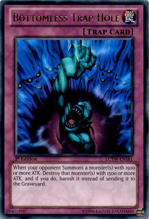 Yugioh Bottomless Trap Hole LCYW-EN181 Ultra Rare 1st Edition NM