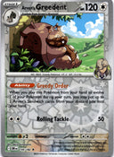Pokemon Arven's Greedent 159/182 Destined Rivals Reverse Holo NM