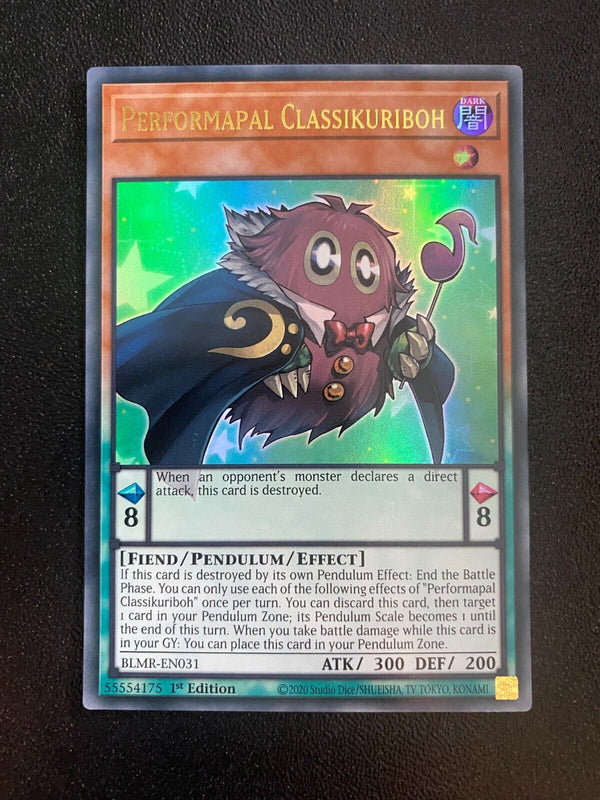 Yugioh Performapal Classikuriboh BLMR-EN031 Ultra Rare 1st Edition NM