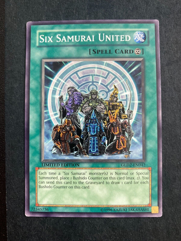 Yugioh Six Samurai United GLD2-EN042 Common Limited Edition MP/LP