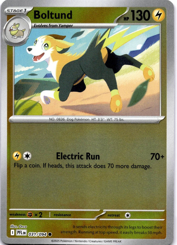 Pokemon Boltund 031/094 Phantasmal Flames Reverse Holo NM
