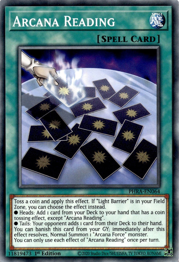 Yugioh Arcana Reading PHRA-EN064 Common 1st Edition NM