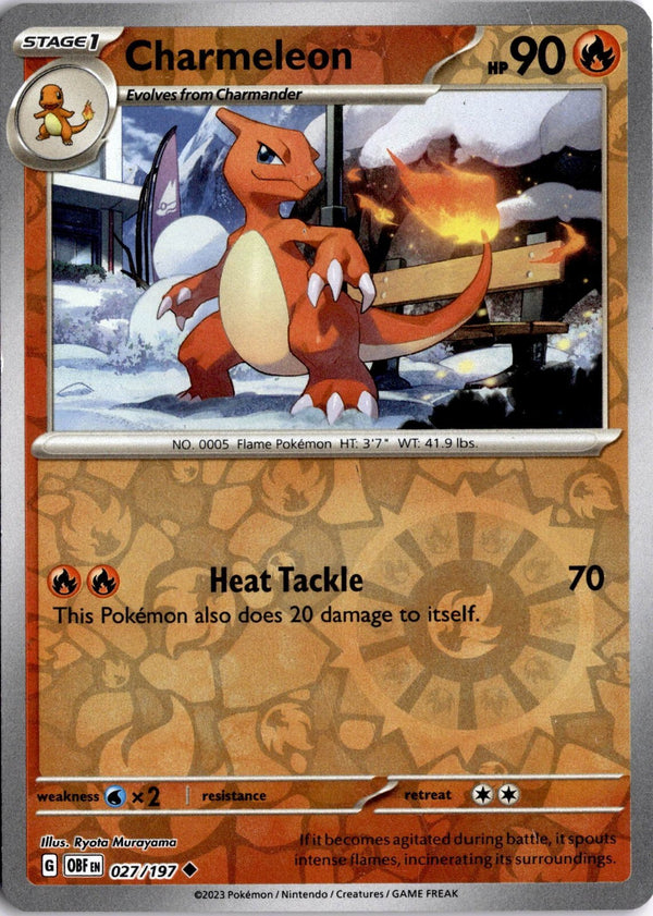 Pokemon Charmeleon 027/197 Paldea Evolved Reverse Holo MP