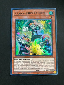 Yugioh Prank-Kids Fansies HISU-EN014 Super Rare 1st Edition VLP/NM