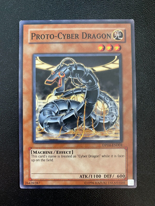 Yugioh Proto-Cyber Dragon DP04-EN004 Common Unlimited Edition MP/LP