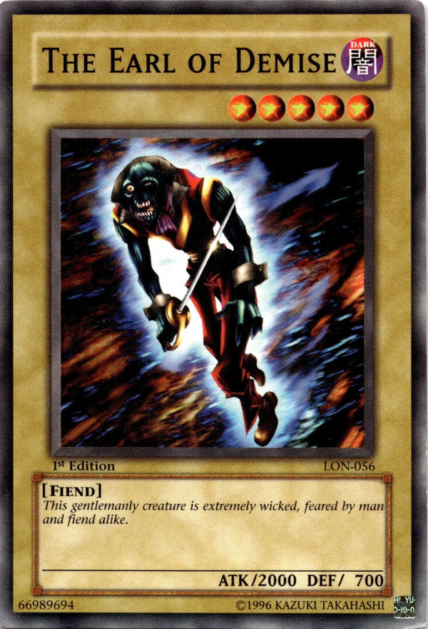 Yugioh The Earl of Demise LON-056 Common 1st Edition MP