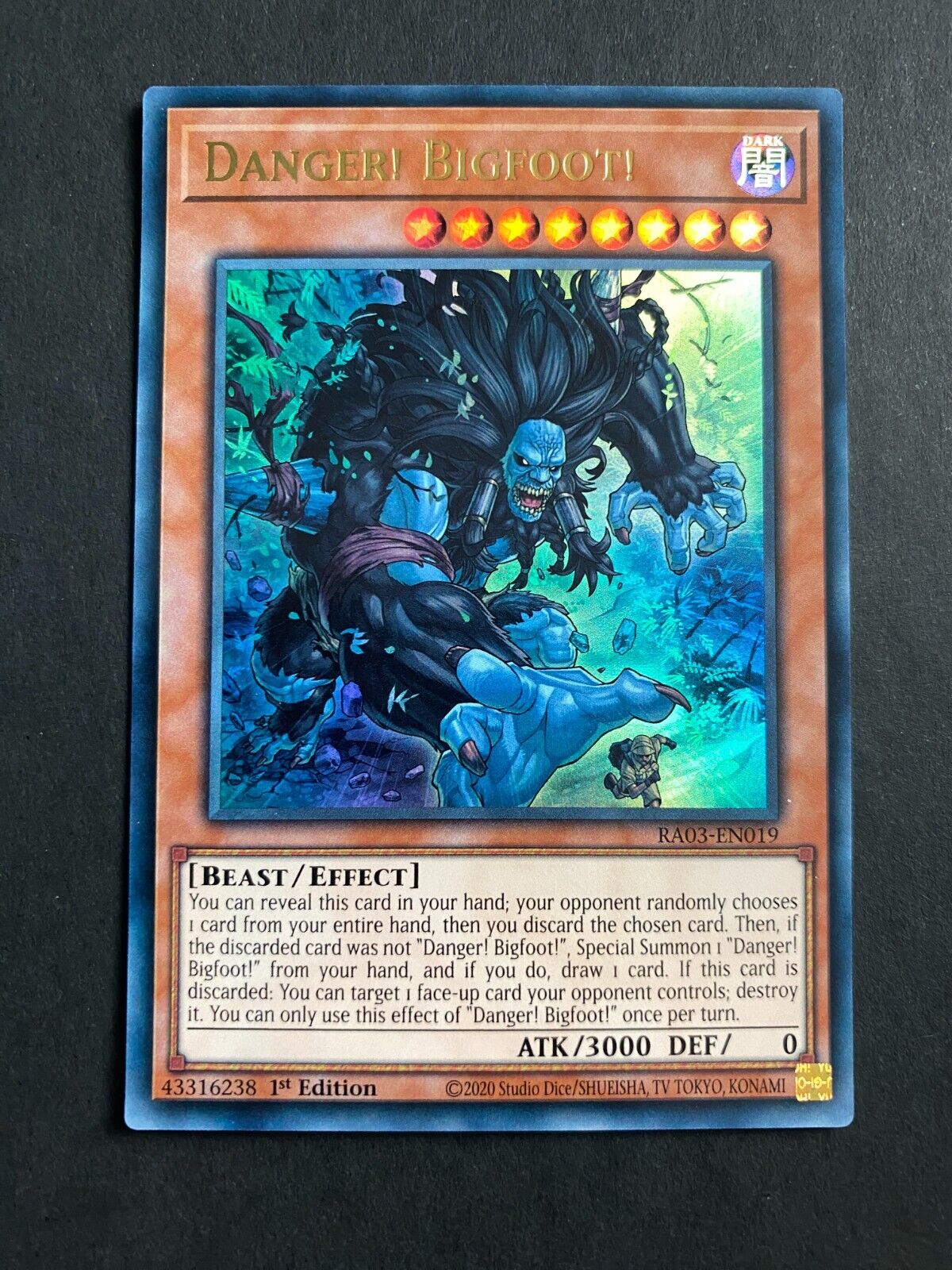 Yugioh Danger! Bigfoot! RA03-EN019 Ultra Rare 1st Edition NM