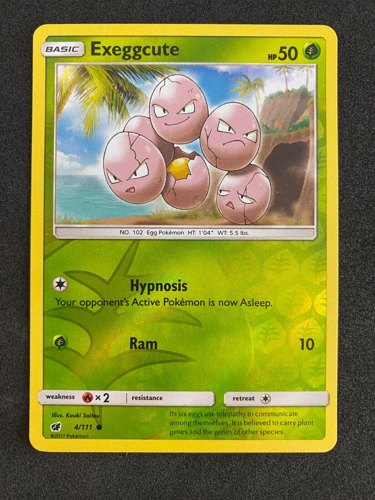 Pokemon Exeggcute 4/111 Crimson Invasion Reverse Holo NM-MINT