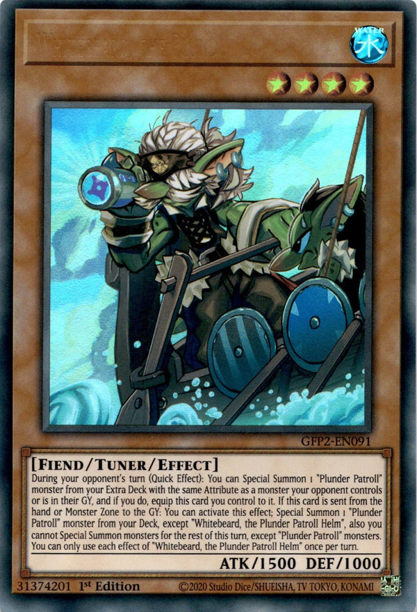 Yugioh Whitebeard, the Plunder Patroll Helm GFP2-EN091 UR Name Indent Msprnt NM