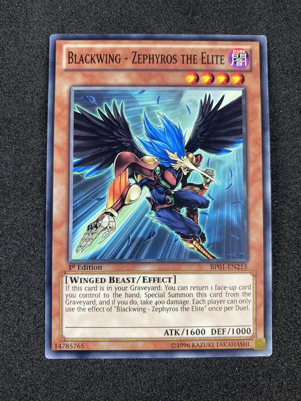 Yugioh Blackwing - Zephyros the Elite BP01-EN215 Common 1st Edition NM