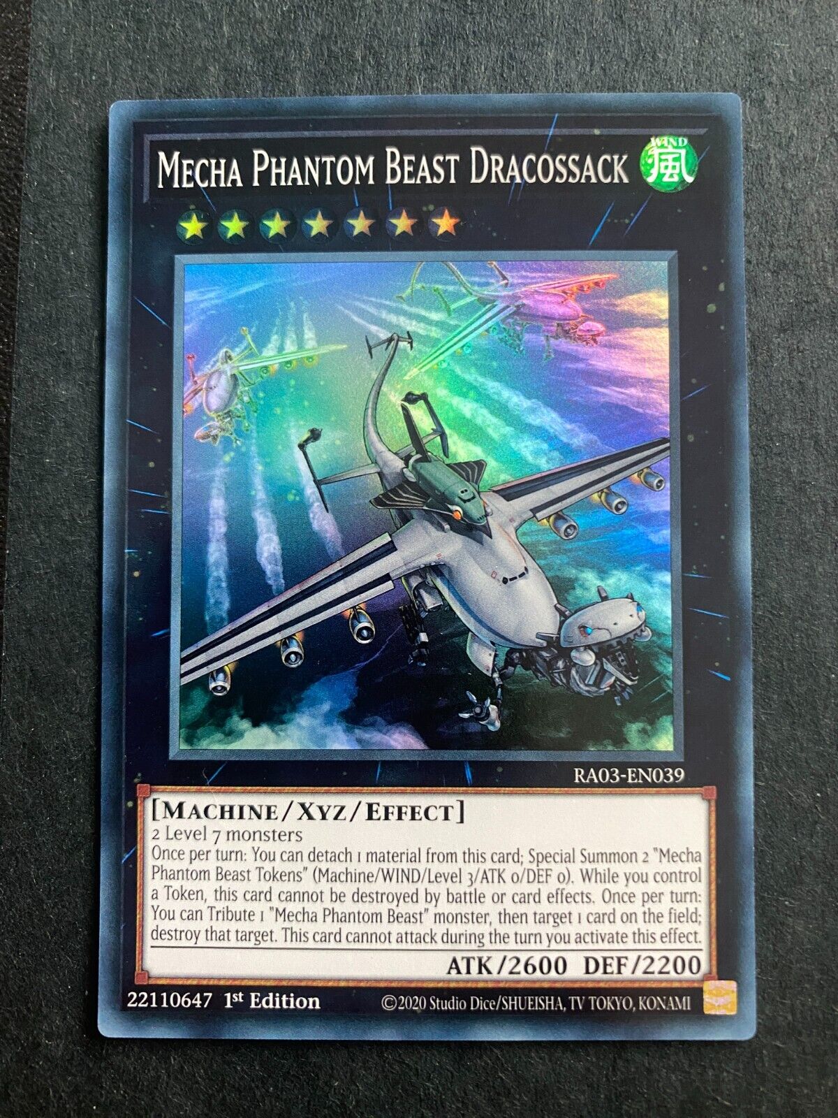 Yugioh Mecha Phantom Beast Dracossack RA03-EN039 Super Rare 1st Edition NM