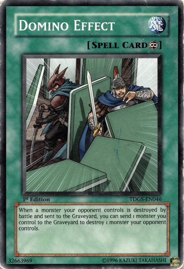 Yugioh Domino Effect TDGS-EN046 Common 1st Edition DAMAGED