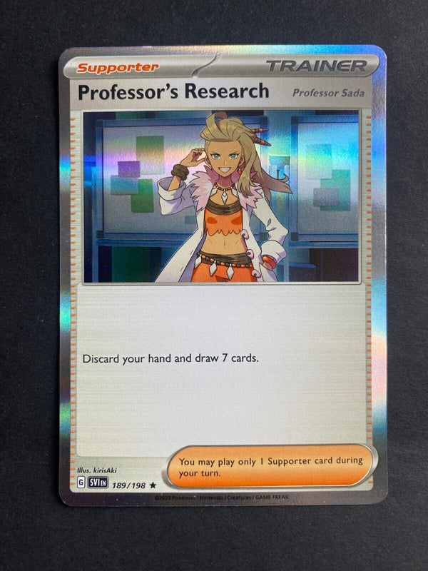 Pokemon Professor's Research 189/198 Scarlet Violet Base Holo NM