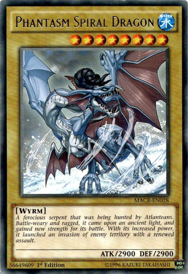 Yugioh Phantasm Spiral Dragon MACR-EN028 Rare 1st Edition LP