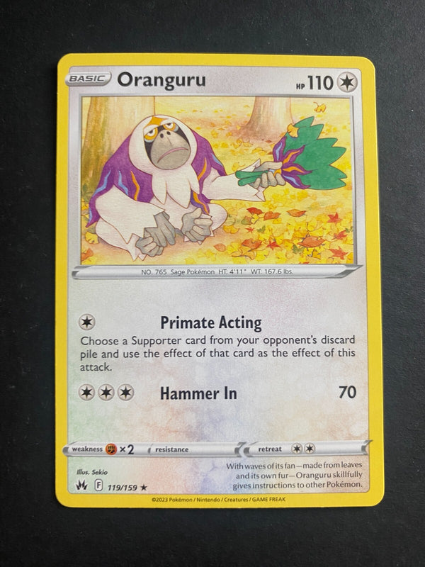 Pokemon Oranguru 119/159 Crown Zenith Rare Non Holo LP