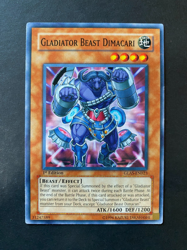 Yugioh Gladiator Beast Dimacari GLAS-EN023 Common 1st Edition VLP/NM