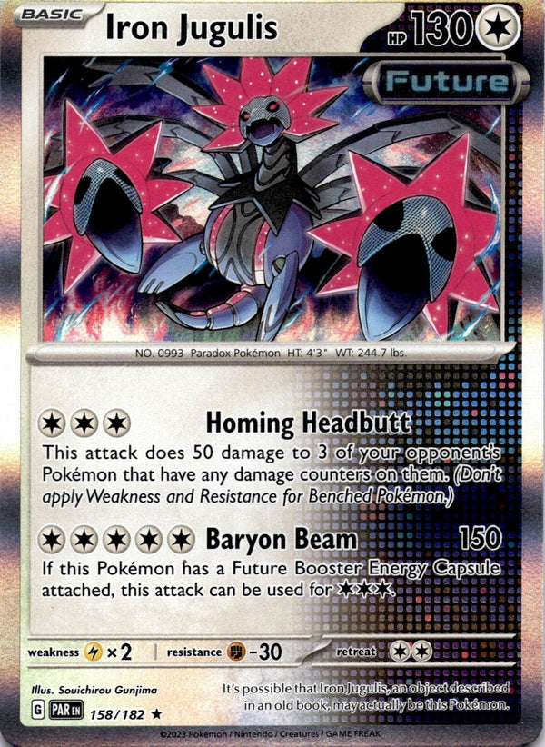 Pokemon Iron Jugulis 158/182 Paradox Rift Holo NM