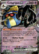 Pokemon Cofagrigus ex 076/182 Paradox Rift Full Art Holo NM