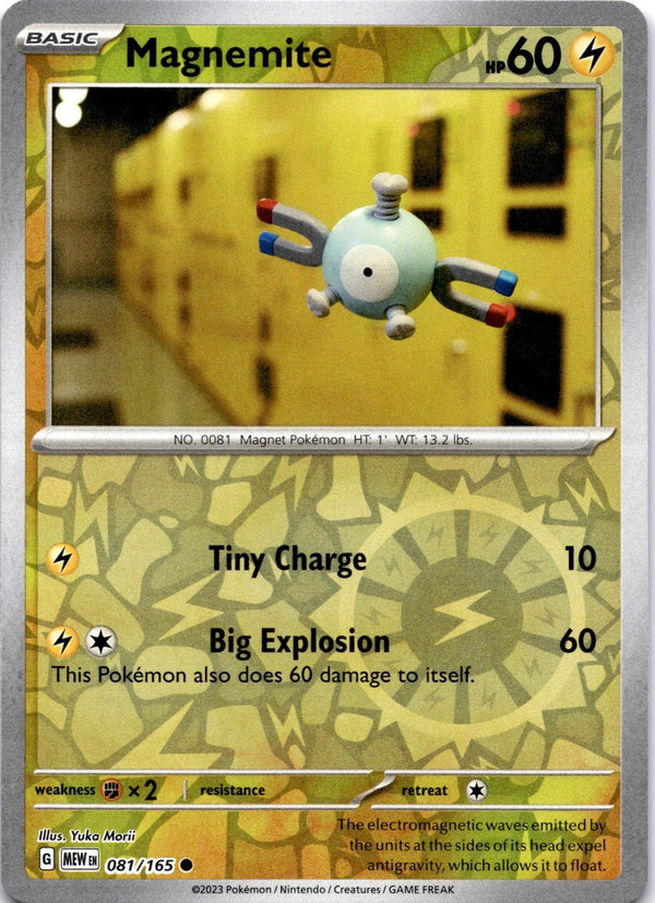 Pokemon Magnemite 081/165 Pokemon 151 Reverse Holo NM