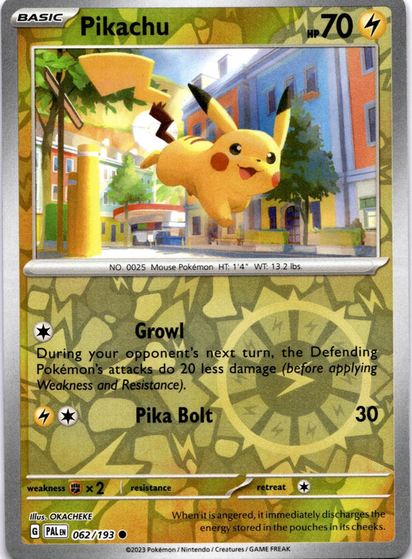 Pokemon Pikachu 062/193 Paldea Evolved Reverse Holo NM