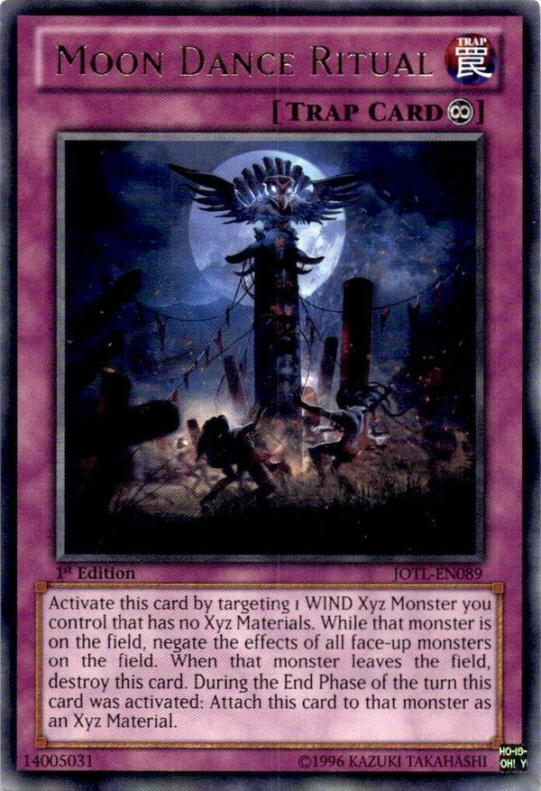 Yugioh Moon Dance Ritual JOTL-EN089 Rare 1st Edition NM