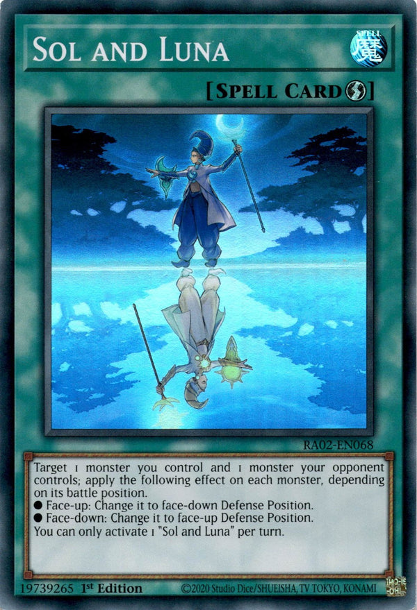 Yugioh Sol and Luna RA02-EN068 Super Rare 1st Edition LP