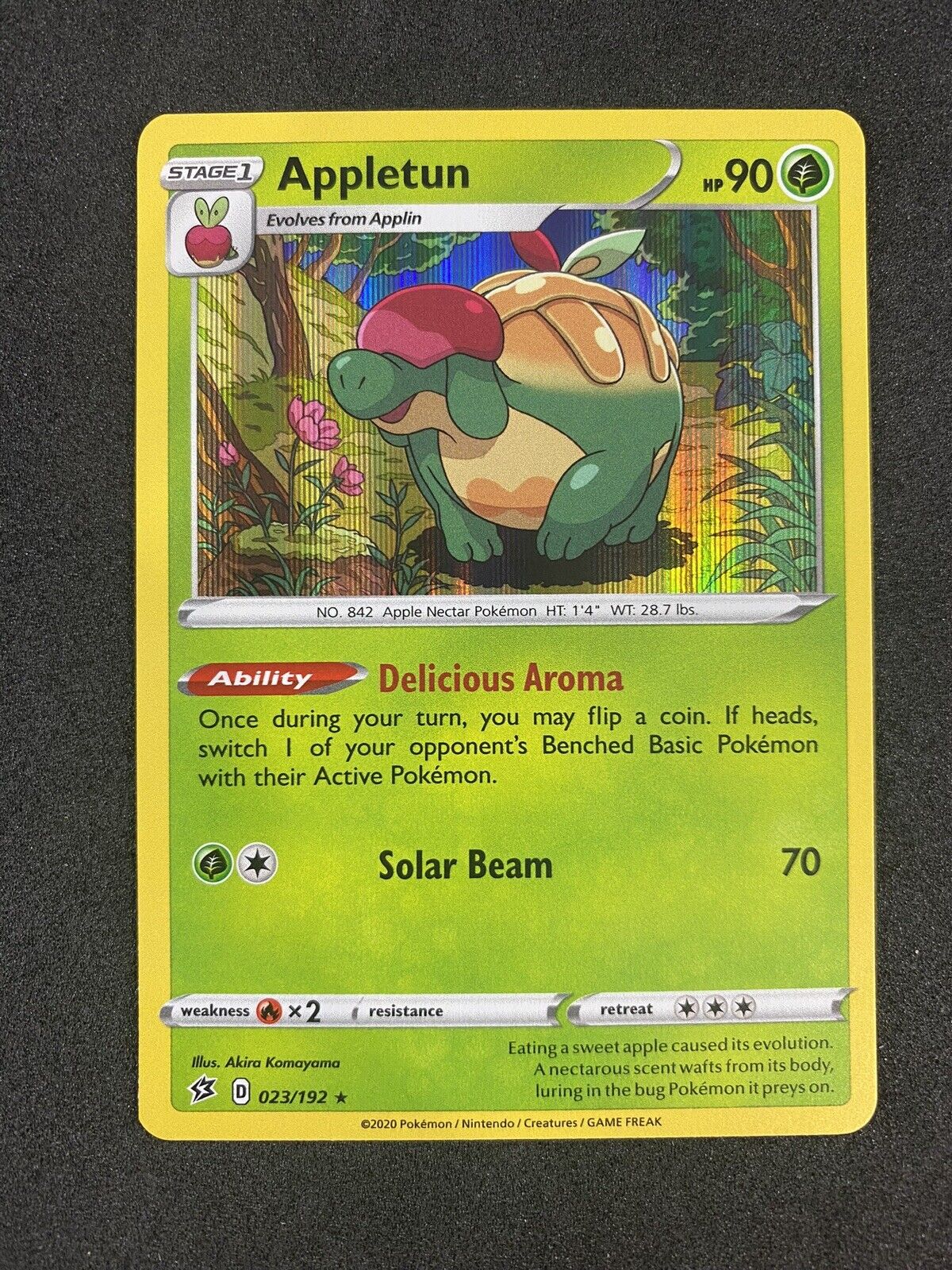 Pokemon Appletun 23/192 Holo Rare Rebel Clash NM