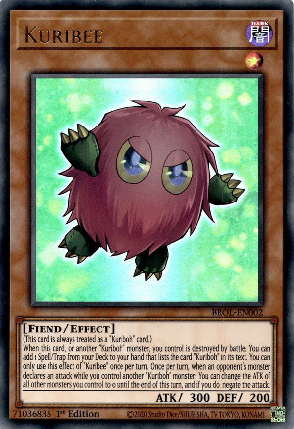 Yugioh Kuribee BROL-EN002 Ultra Rare 1st Edition NM