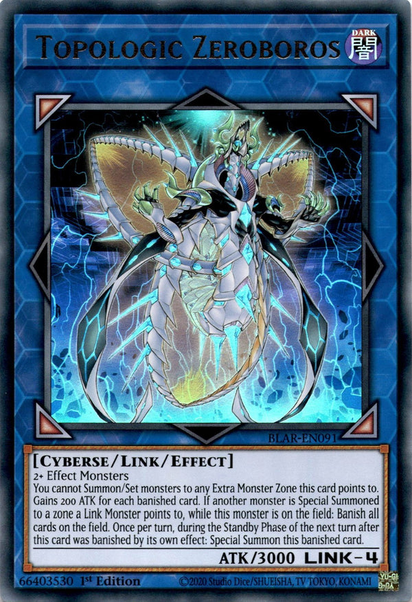 Yugioh Topologic Zeroboros BLAR-EN091 Ultra Rare 1st Edition NM