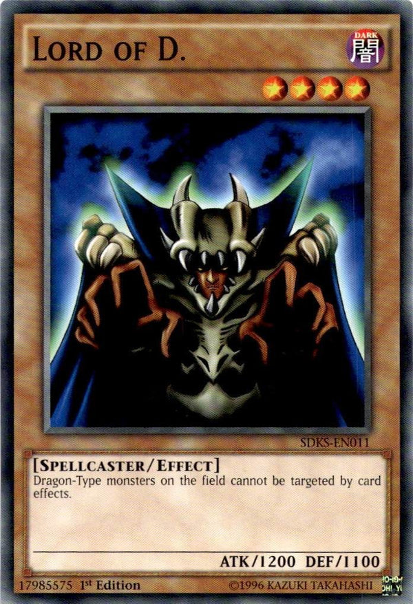 Yugioh Lord of D. SDKS-EN011 Common 1st Edition LP