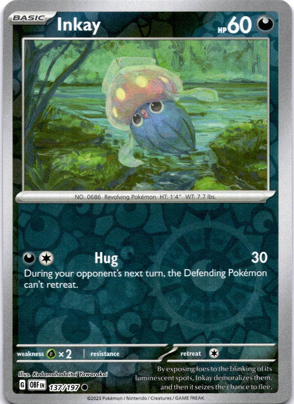 Pokemon Inkay 137/197 Paldea Evolved Reverse Holo NM