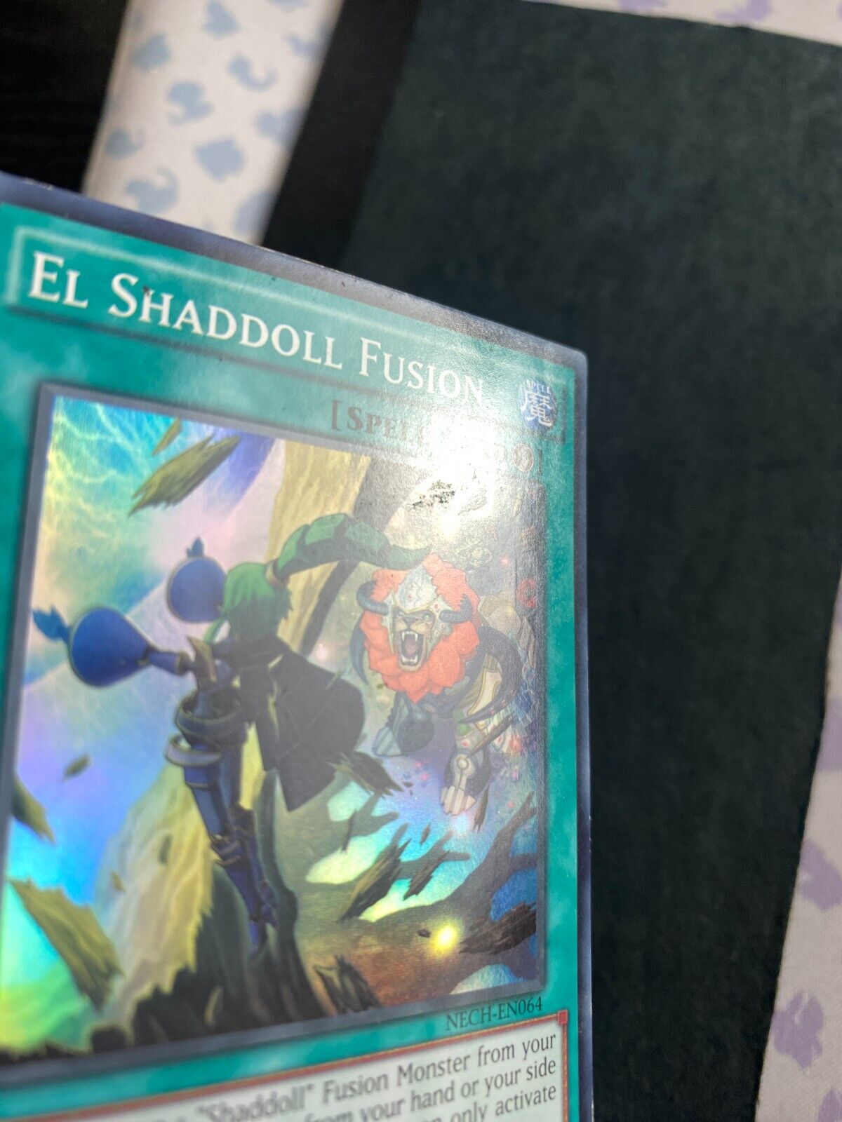 Yugioh El Shaddoll Fusion NECH-EN064 Super Rare 1st Edition HP/MP