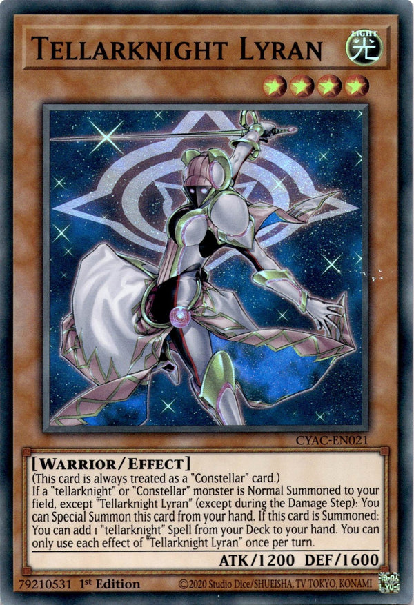 Yugioh Tellarknight Lyran CYAC-EN021 Super Rare 1st Edition NM