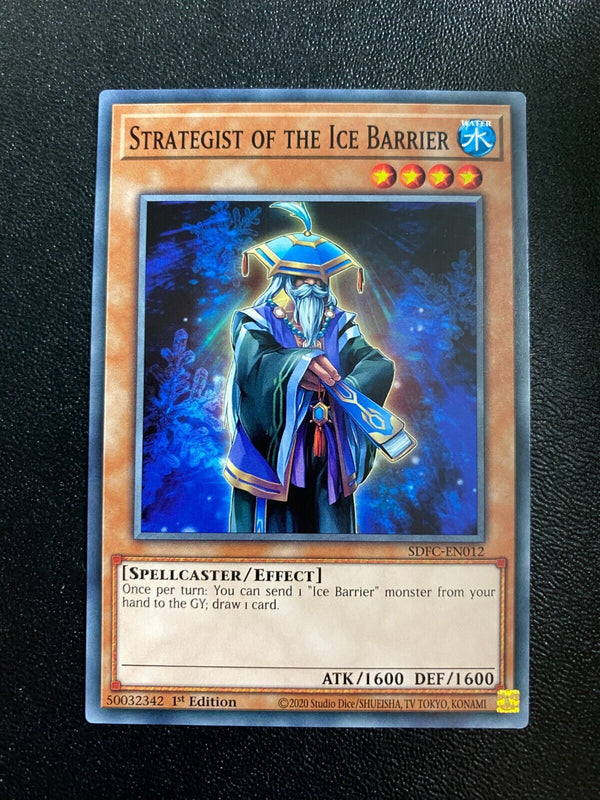 Yugioh Strategist of the Ice Barrier SDFC-EN012 Common 1st Edition NM