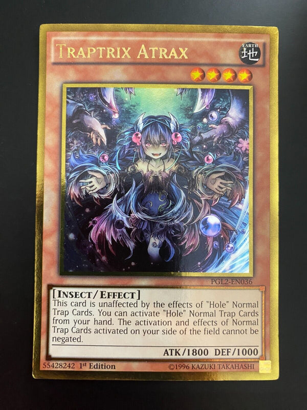 Yugioh Traptrix Atrax PGL2-EN036 Gold Rare 1st Edition LP/VLP