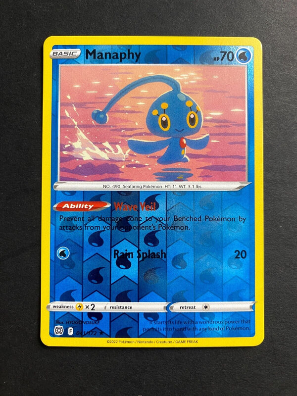 Pokemon Manaphy 041/172 Brilliant Stars Reverse Holo NM