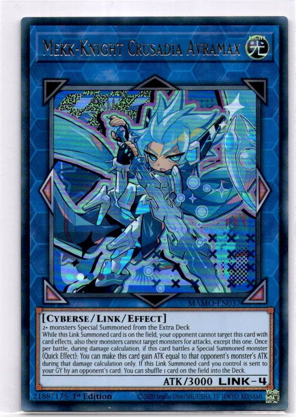 Yugioh Mekk-Knight Crusadia Avramax MAMO-EN037 Ultra Rare 1st Edition NM