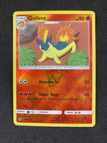 Pokemon Quilava 41/214 Reverse Holo Lost Thunder LP