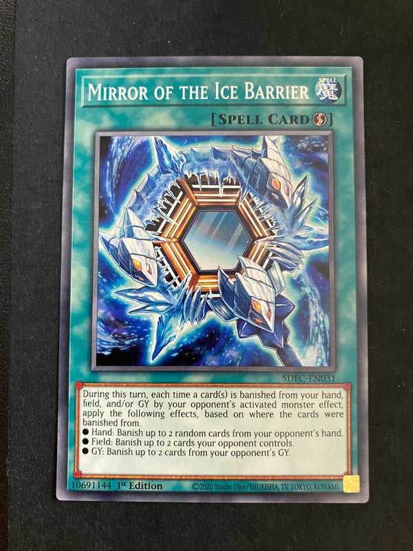 Yugioh Mirror of the Ice Barrier SDFC-EN031 Common 1st Edition NM