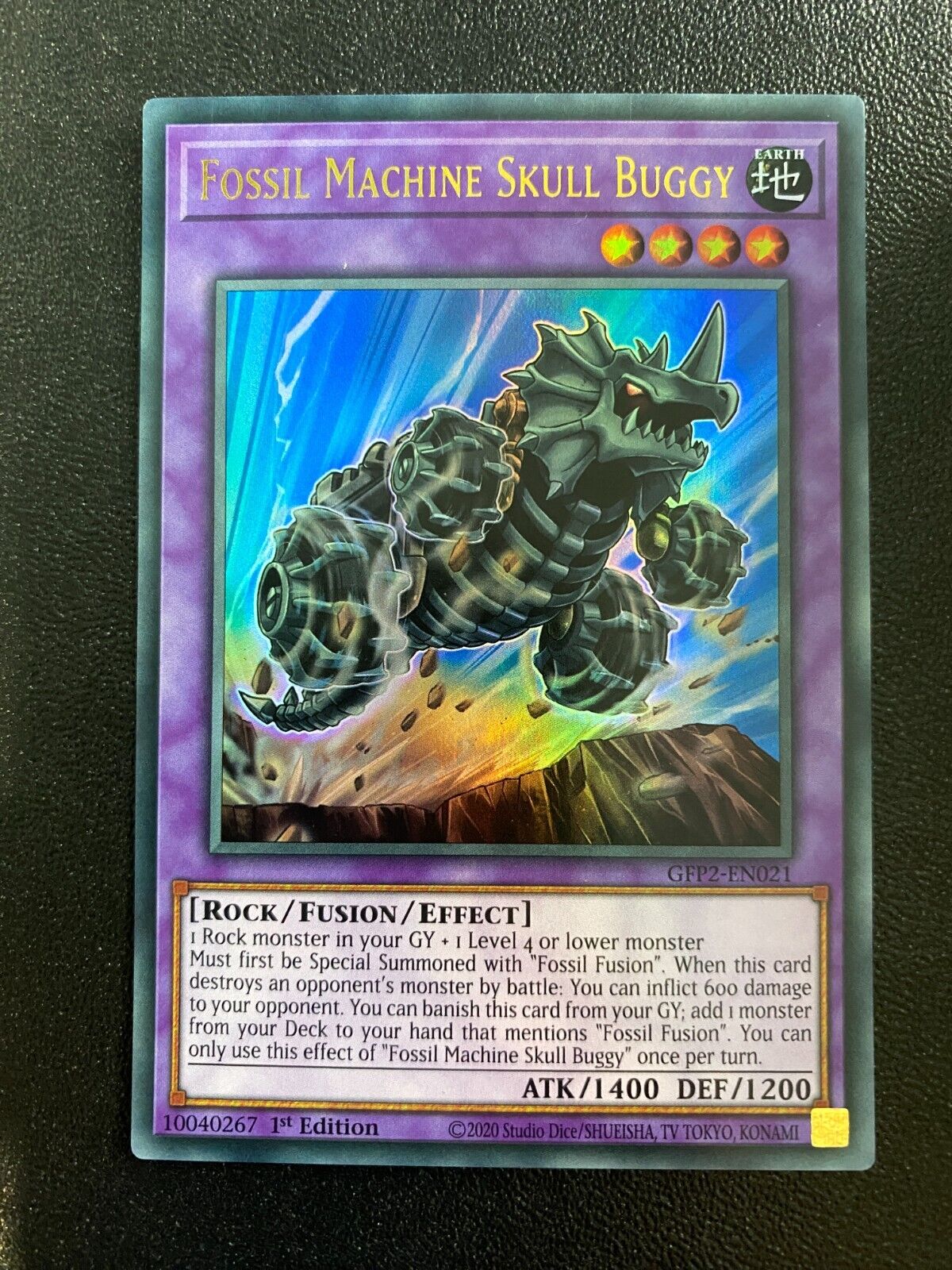 Yugioh Fossil Machine Skull Buggy GFP2-EN021 Ultra Rare 1st Edition NM