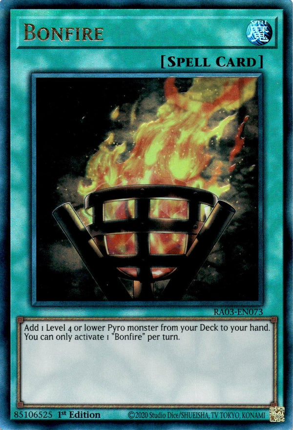 Yugioh Bonfire RA03-EN073 Ultimate Rare 1st Edition NM