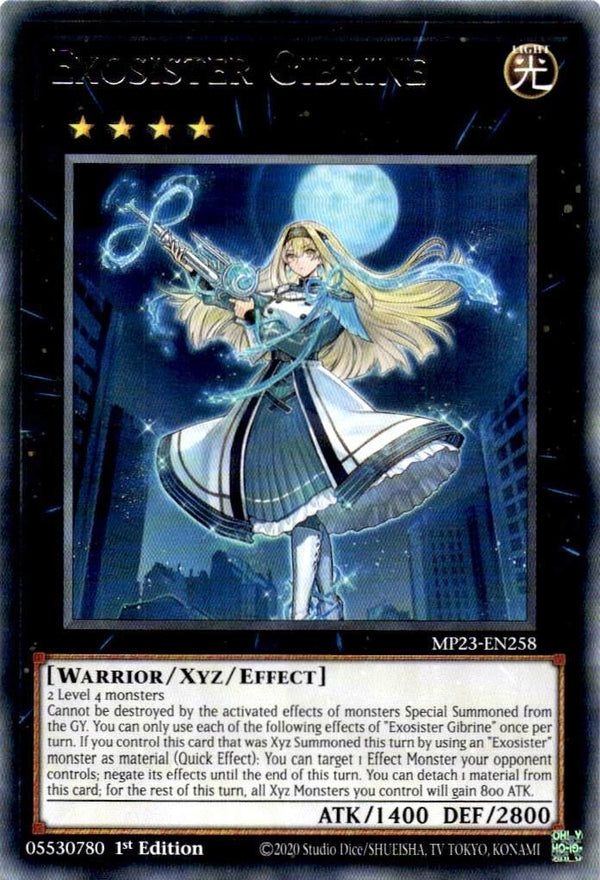 Yugioh Exosister Gibrine MP23-EN258 Rare 1st Edition NM