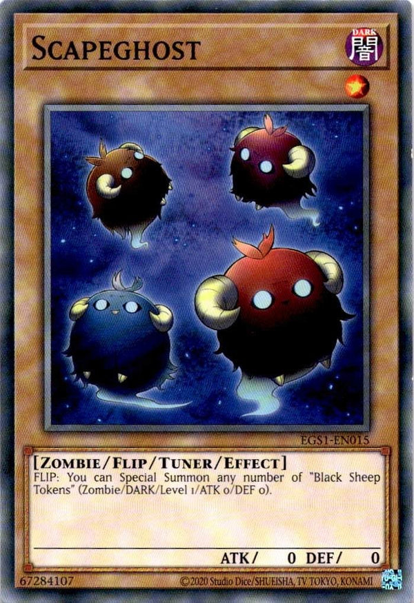 Yugioh Scapeghost EGS1-EN015 Common Unlimited Edition NM